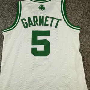 Kevin Garnett #5 Boston Celtics Adidas Swingman Jersey – White (Men’s) Large